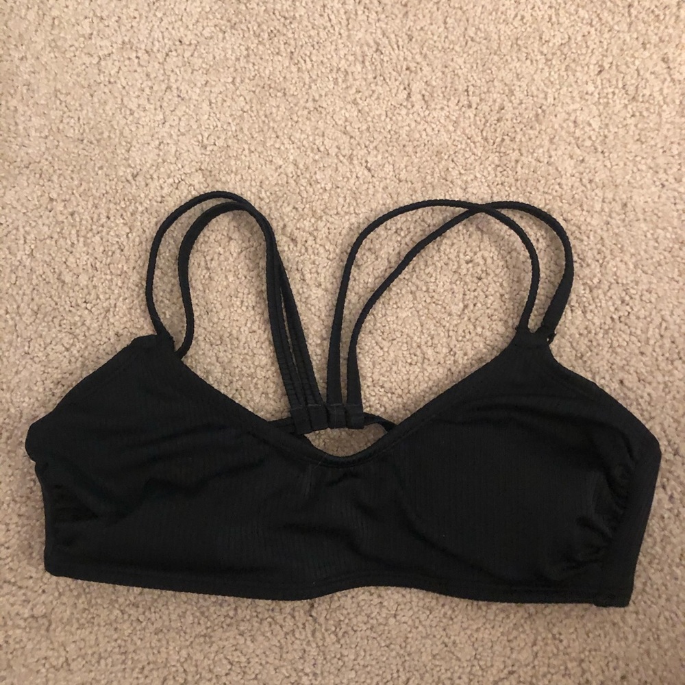 black bikini top